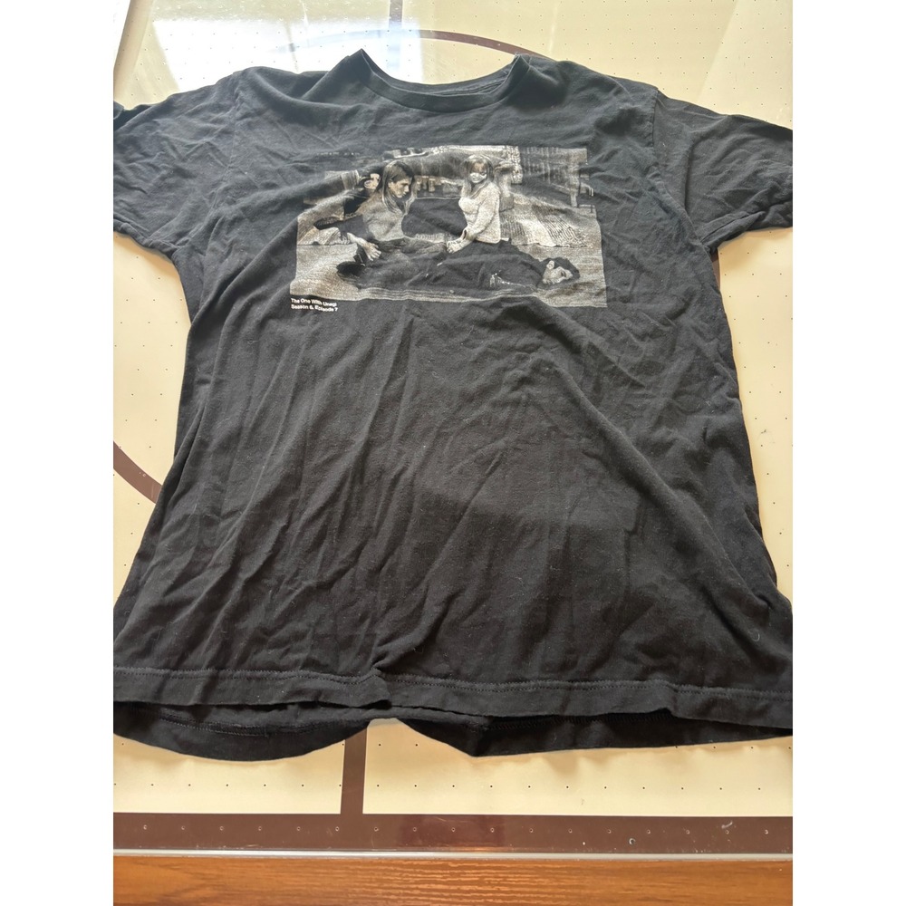 Friends The One With Unagi Graphic T-Shirt Black Mens Large Season 6 Episode 7